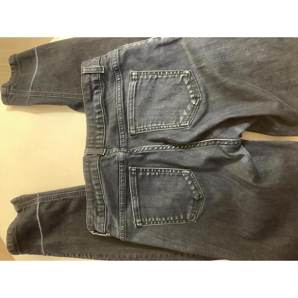 Longchamp Dark Wash Distressed Jeans 28 Luxury Designer Denim Casual Fall French - Picture 5 of 5